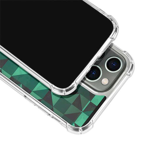 Black & Green iPhone 14 Pro Clear Case